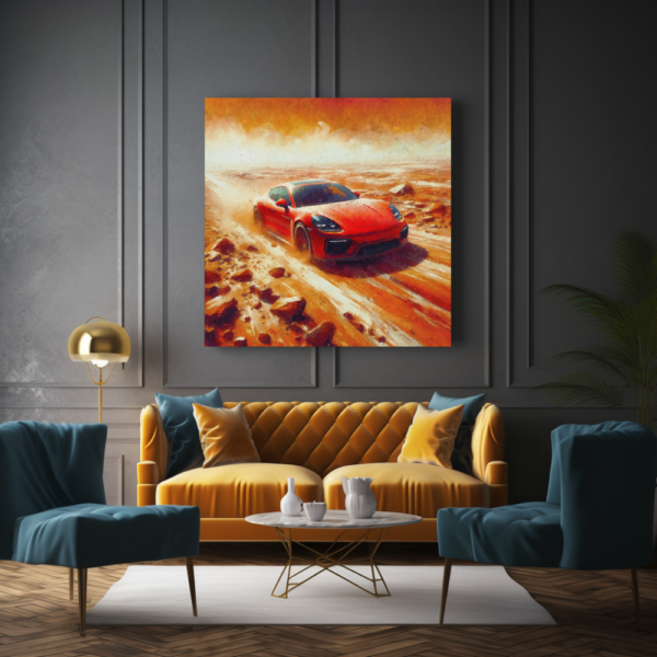 Styllary'S Speed Dream: Panamera Gts On Mars - Limited Edition Canvas Art - Image 3