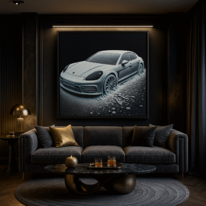 Snow Stretched Gts Wall Art Canvas