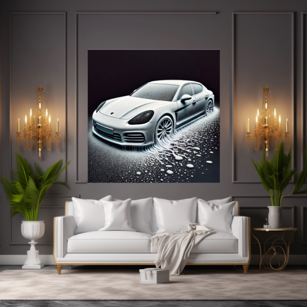 Snow Stretched Gts Wall Art Canvas - Image 3