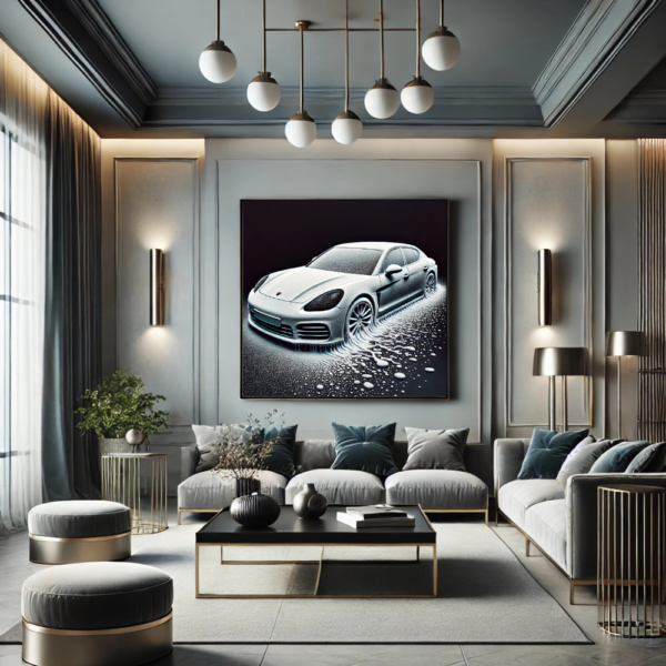 Snow Stretched Gts Wall Art Canvas - Image 2