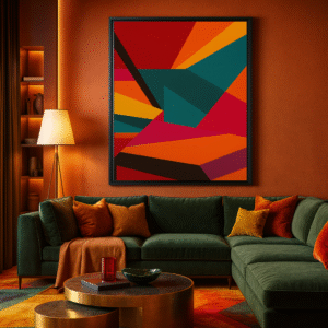 Ignite Bloom Framed Abstract Wall Art