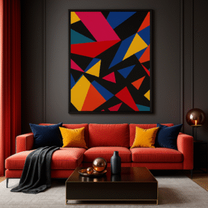 Color Clash Urban Framed Wall Art For Fearless Deco