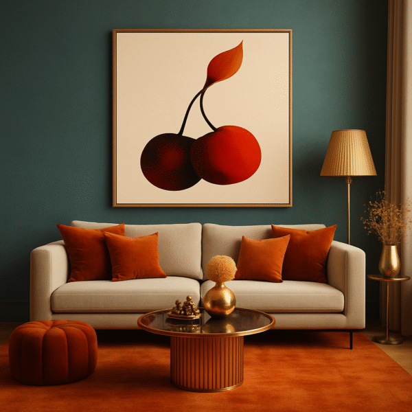 Minimalist Fruit Framed Wall Art For Modern Home - Image 2
