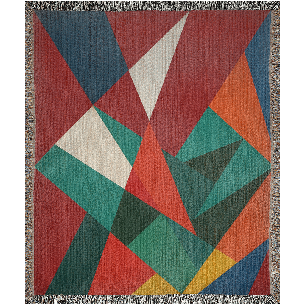 Emerald Ember Woven Throw Blanket - Image 5