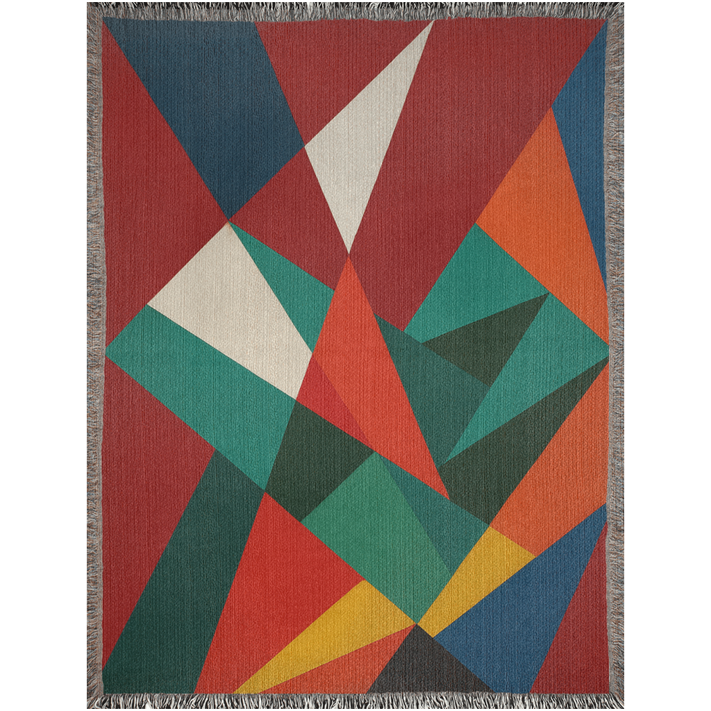 Emerald Ember Woven Throw Blanket - Image 8