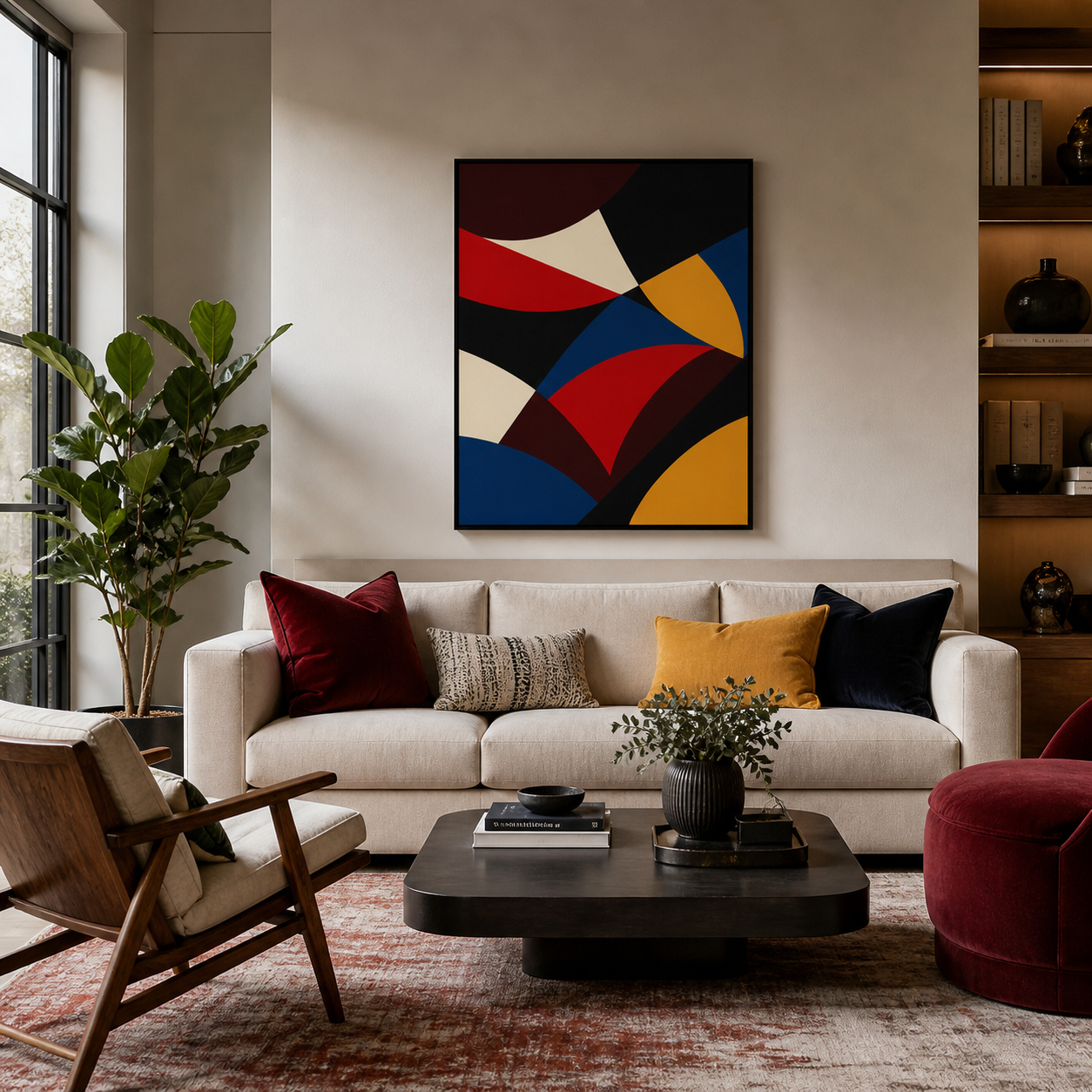 Flowform Harmony Framed wall Art for Modern Living Room - Image 2